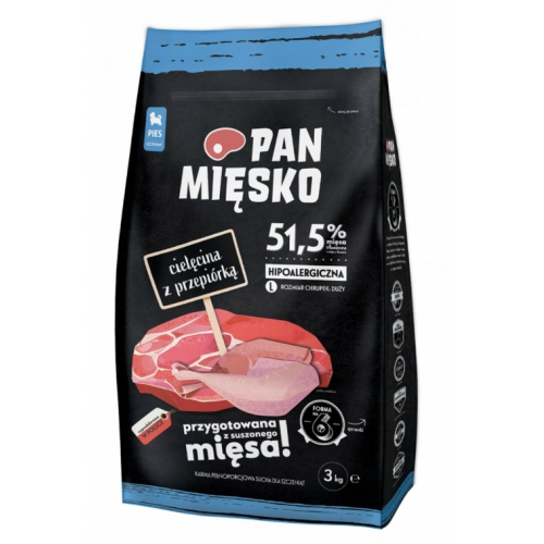 PAN MIĘSKO CIELĘCINA Z PRZEPIÓRKA 3 KG